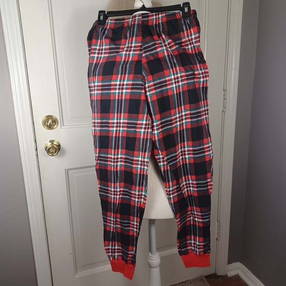 Simple Treasures Christmas Pajama Bottoms/ Sleep Pants Red/Green Plaid Small 4-6 - Picture 3 of 12